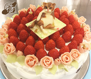 いちごのウェディングケーキ