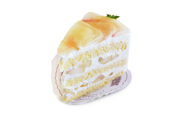 桃のケーキ
